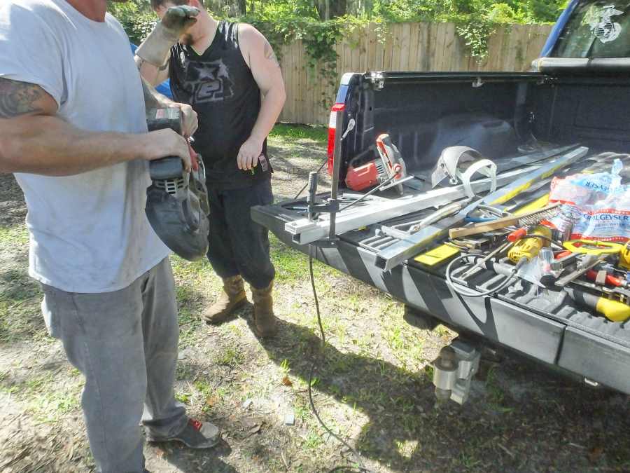 welding, fabricating a aluminum bow fishing, gigging platform. 