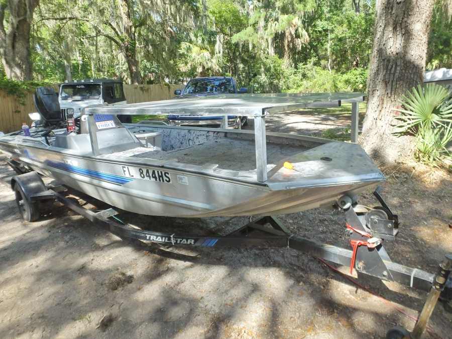 welding, fabricating a aluminum bow fishing, gigging platform. 