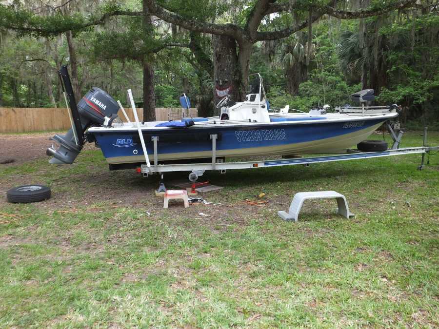 adding an extra axle to an aluminum boat trailer in st augustine fl. 