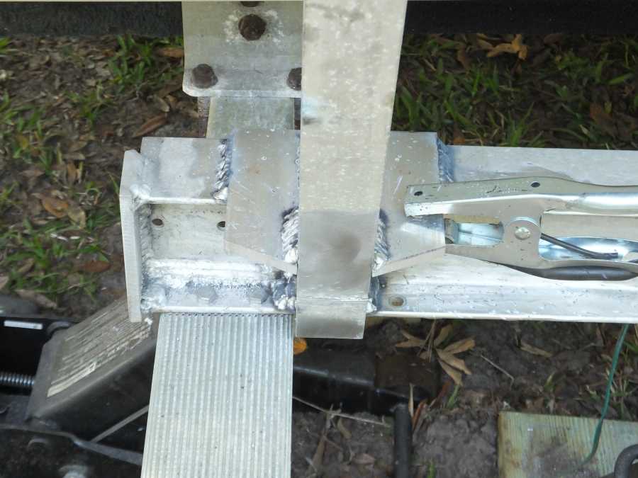 adding an extra axle to an aluminum boat trailer in st augustine fl. 