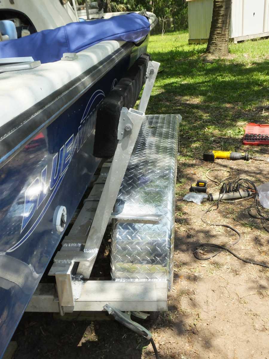 adding an extra axle to an aluminum boat trailer in st augustine fl. 