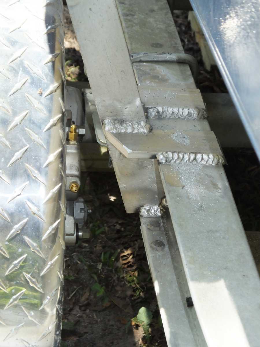 adding an extra axle to an aluminum boat trailer in st augustine fl. 