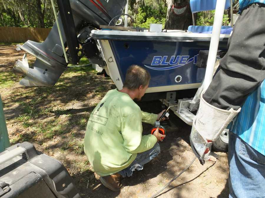 adding an extra axle to an aluminum boat trailer in st augustine fl. 