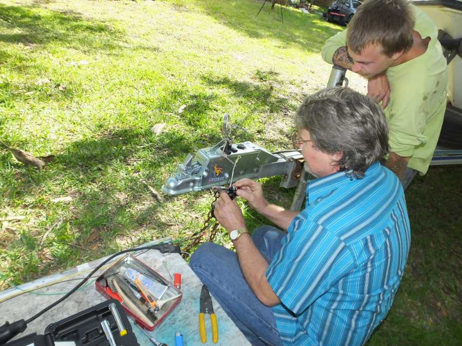 adding an extra axle to an aluminum boat trailer in st augustine fl. 