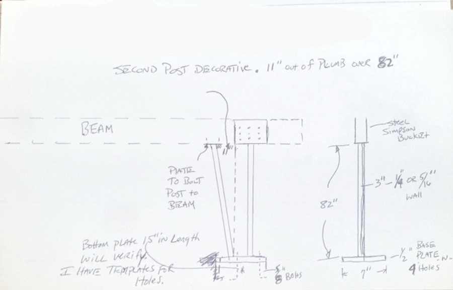 rough sketch, deisng drawing to fabricate. 