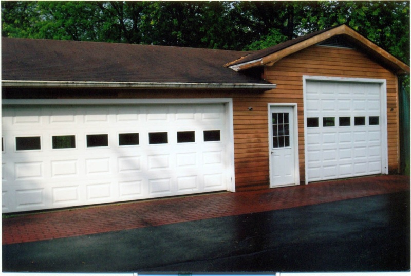 Garage after sand blasting