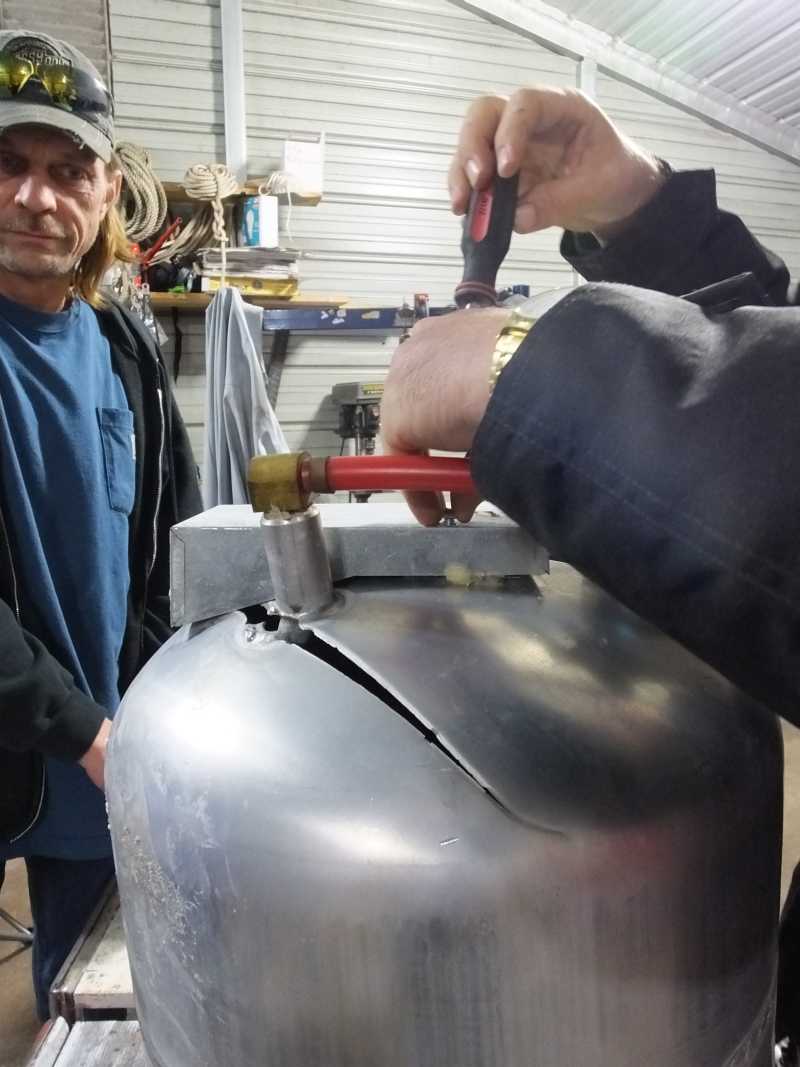 Aluminum Welding shop tank repair. 